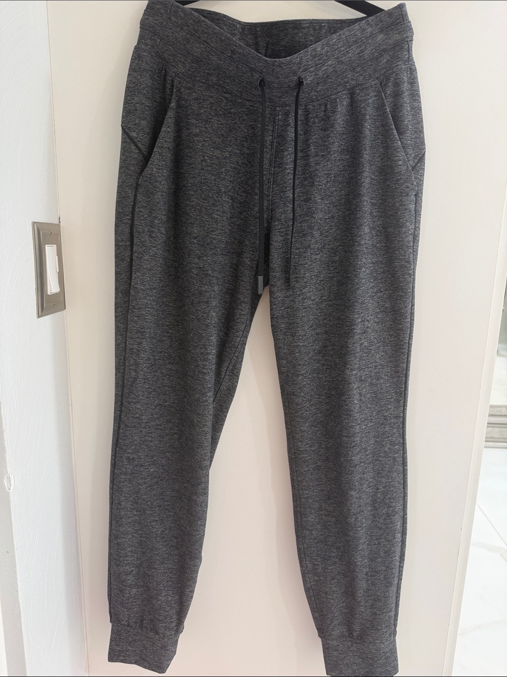 Men's Dark Gray Jogger Pants - Comfortable Drawstring Sweatpants